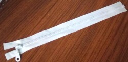Angel Çanta Aksesuar Beyaz Renk 30 Cm Kemik Diş Fermuar - Angel Çanta Aksesuar