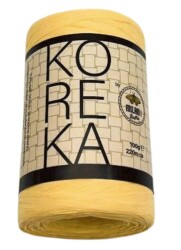 Angel Çanta Aksesuar Koreka Rafya Açık Sarı Renk - Angel Çanta Aksesuar