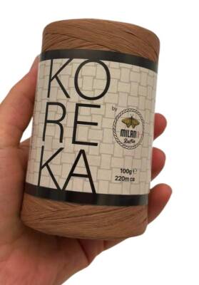 Angel Çanta Aksesuar Koreka Rafya Kahve Renk - 1