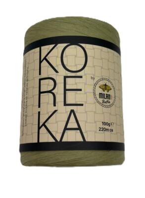 Angel Çanta Aksesuar Koreka Rafya Kına Yeşili Renk - 1