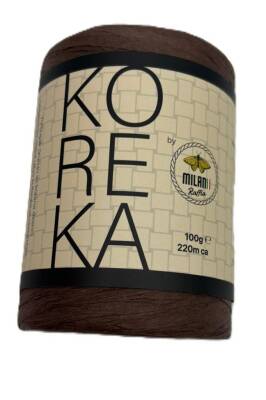 Angel Çanta Aksesuar Koreka Rafya Koyu Kahve Renk - 1