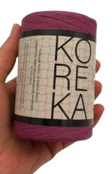 Angel Çanta Aksesuar Koreka Rafya Mürdüm Renk - Angel Çanta Aksesuar