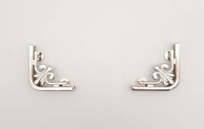 Angel Çanta Aksesuar 2 Li Gümüş Renk Köşe Aparatı - 3