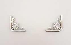 Angel Çanta Aksesuar 2 Li Gümüş Renk Köşe Aparatı - 3