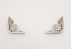 Angel Çanta Aksesuar 2 Li Gümüş Renk Köşe Aparatı - 2