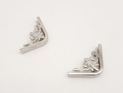 Angel Çanta Aksesuar 2 Li Gümüş Renk Köşe Aparatı - 4