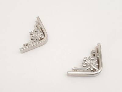 Angel Çanta Aksesuar 2 Li Gümüş Renk Köşe Aparatı - 4