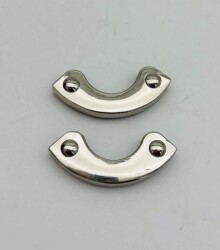 Angel Çanta Aksesuar 2 Li Gümüş Renk Köşe Aparatı Oval Model - Angel Çanta Aksesuar