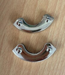 Angel Çanta Aksesuar 2 Li Gümüş Renk Köşe Aparatı Oval Model - 2