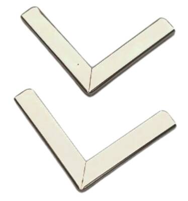 Angel Çanta Aksesuar 2 Li Gümüş Renk Köşe Aparatı V Model - 2