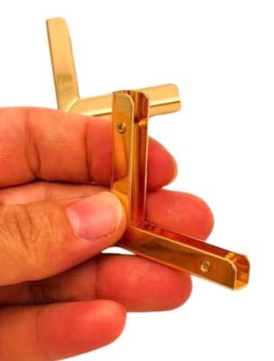 Angel Çanta Aksesuar 2 Li Light Gold Renk Köşe Aparatı V Model - 2