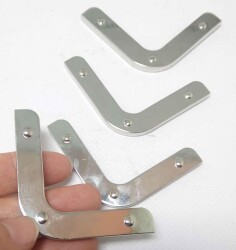 Angel Çanta Aksesuar 2Li Gümüş Renk Köşe Aparatı - Angel Çanta Aksesuar