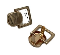 Angel Çanta Aksesuar 2 Cm Light Gold Renk Kulpluk 2 Adet - 4