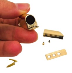 Angel Çanta Aksesuar 8 Mm Light Gold Renk Vidalı Kulpluk 2 Adet - 2