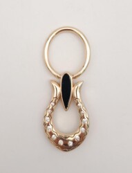 Angel Çanta Aksesuar Lale Model Light Gold Renk Kulpluk 1 Adet - Angel Çanta Aksesuar