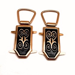 Angel Çanta Aksesuar Light Gold Metal Kulpluk 2 Adet Model:1 - Angel Çanta Aksesuar