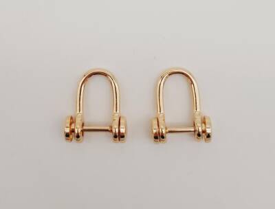 Angel Çanta Aksesuar Light Gold Renk Vidalı Kulpluk 2 Adet - 1