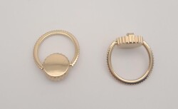 Angel Çanta Aksesuar Light Gold Renk Yuvarlak Halkalı Kulpluk 2 Adet - 3