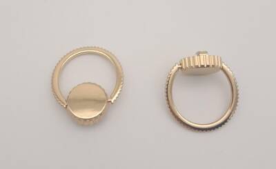 Angel Çanta Aksesuar Light Gold Renk Yuvarlak Halkalı Kulpluk 2 Adet - 3