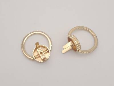 Angel Çanta Aksesuar Light Gold Renk Yuvarlak Halkalı Kulpluk 2 Adet - 4