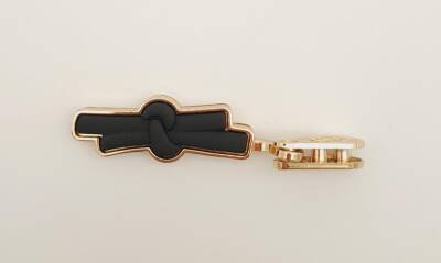 Angel Çanta Aksesuar Siyah Renk Kurdele Model Light Gold Metal Kulpluk 1 Adet - 4