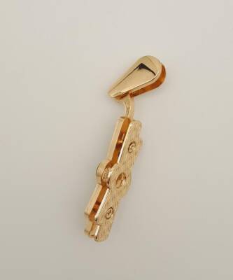 Angel Çanta Aksesuar Sütlü Kahve Renk Kurdele Model Light Gold Metal Kulpluk 1 Adet - 2