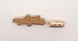 Angel Çanta Aksesuar Sütlü Kahve Renk Kurdele Model Light Gold Metal Kulpluk 1 Adet - 4