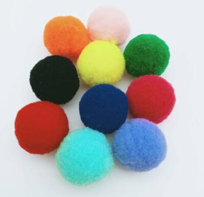 Angel Çanta Aksesuar Karışık Renk 2.5 Cm Ponpon 10Lu - 1