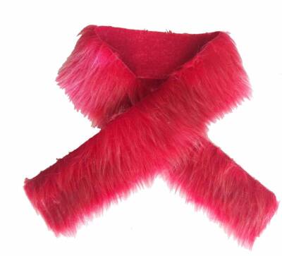 Angel Çanta Aksesuar Kürk 70X5Cm Kırmızı Renk - 1