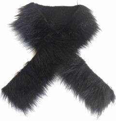 Angel Çanta Aksesuar Kürk 70X5Cm Siyah Renk - Angel Çanta Aksesuar