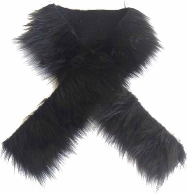 Angel Çanta Aksesuar Kürk 70X5Cm Siyah Renk - 1