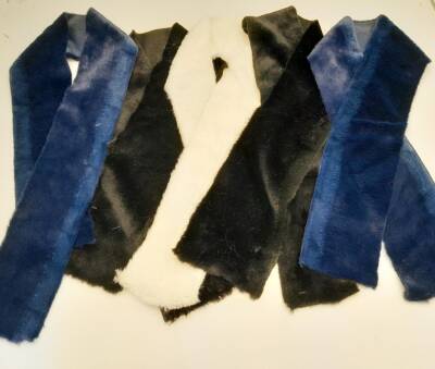 Angel Çanta Aksesuar Renkli 100X9 Cm Kürk Set - 1