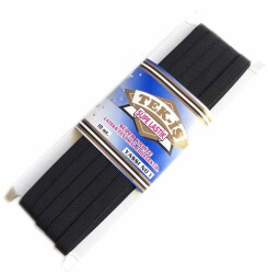 Angel Çanta Aksesuar Lastik Süpe Siyah Yassı No:1 - Angel Çanta Aksesuar