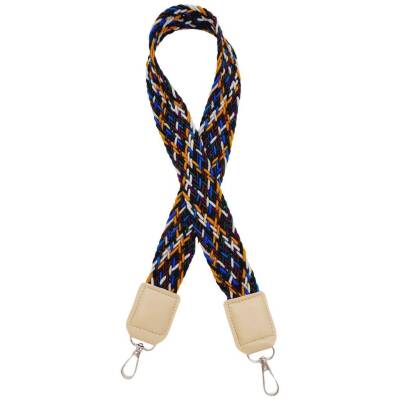 Angel Çanta Aksesuar Ledi Supra Örgü Model Bej Renk Derili Çanta Sapı Gümüş Metalli - 1