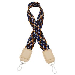 Angel Çanta Aksesuar Ledi Supra Örgü Model Bej Renk Derili Çanta Sapı Gümüş Metalli - 2