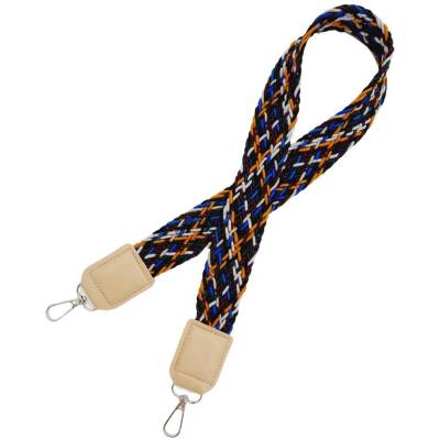 Angel Çanta Aksesuar Ledi Supra Örgü Model Bej Renk Derili Çanta Sapı Gümüş Metalli - 3