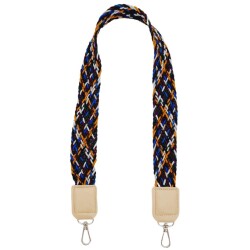 Angel Çanta Aksesuar Ledi Supra Örgü Model Bej Renk Derili Çanta Sapı Gümüş Metalli - 4