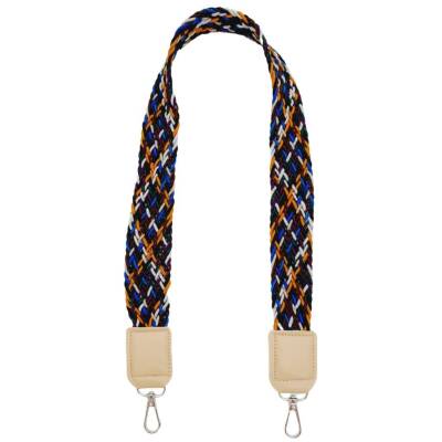 Angel Çanta Aksesuar Ledi Supra Örgü Model Bej Renk Derili Çanta Sapı Gümüş Metalli - 4