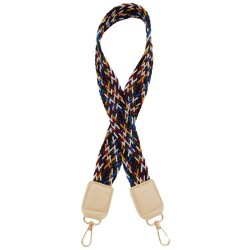 Angel Çanta Aksesuar Ledi Supra Örgü Model Bej Renk Derili Çanta Sapı Light Gold Metalli - Angel Çanta Aksesuar