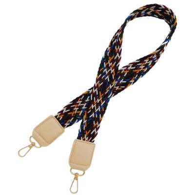 Angel Çanta Aksesuar Ledi Supra Örgü Model Bej Renk Derili Çanta Sapı Light Gold Metalli - 3