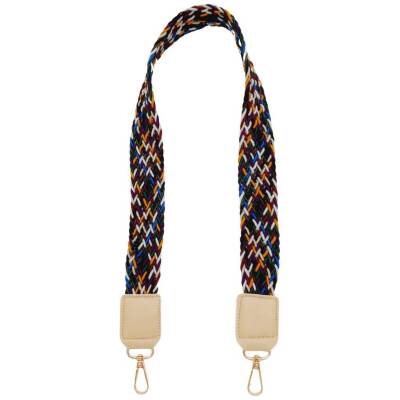 Angel Çanta Aksesuar Ledi Supra Örgü Model Bej Renk Derili Çanta Sapı Light Gold Metalli - 4