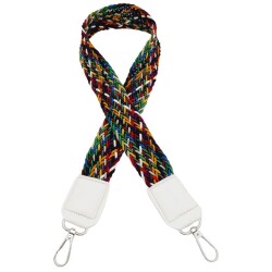 Angel Çanta Aksesuar Ledi Supra Örgü Model Beyaz Renk Derili Çanta Sapı Gümüş Metalli - 2