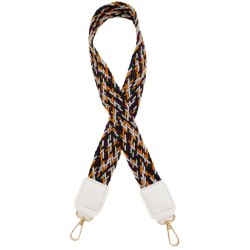 Angel Çanta Aksesuar Ledi Supra Örgü Model Beyaz Renk Derili Çanta Sapı Light Gold Metalli - Angel Çanta Aksesuar