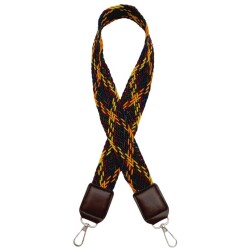 Angel Çanta Aksesuar Ledi Supra Örgü Model Koyu Kahverengi Derili Çanta Sapı Gümüş Metalli - Angel Çanta Aksesuar