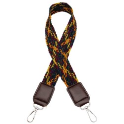 Angel Çanta Aksesuar Ledi Supra Örgü Model Koyu Kahverengi Derili Çanta Sapı Gümüş Metalli - 2