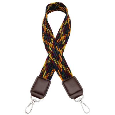 Angel Çanta Aksesuar Ledi Supra Örgü Model Koyu Kahverengi Derili Çanta Sapı Gümüş Metalli - 2