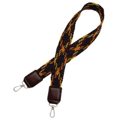 Angel Çanta Aksesuar Ledi Supra Örgü Model Koyu Kahverengi Derili Çanta Sapı Gümüş Metalli - 3