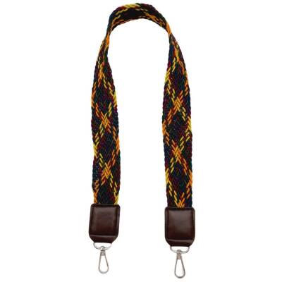 Angel Çanta Aksesuar Ledi Supra Örgü Model Koyu Kahverengi Derili Çanta Sapı Gümüş Metalli - 4