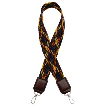 Angel Çanta Aksesuar Ledi Supra Örgü Model Koyu Kahverengi Derili Çanta Sapı Gümüş Metalli - 1