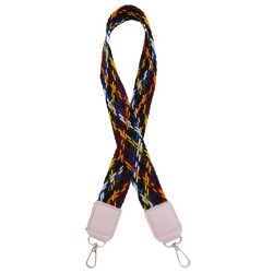 Angel Çanta Aksesuar Ledi Supra Örgü Model Lila Renk Derili Çanta Sapı Gümüş Metalli - Angel Çanta Aksesuar